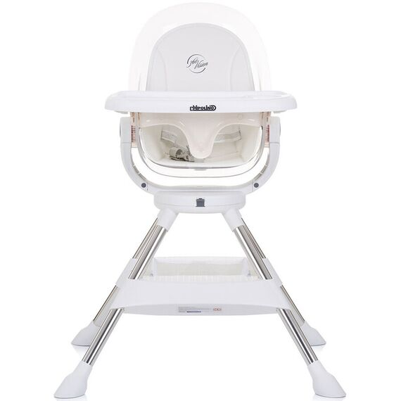 Scaun de masa cu sezut rotativ Chipolino Vision ivory, Culoare: Alb/Gri - poza 3 - ExclusivMAG.ro