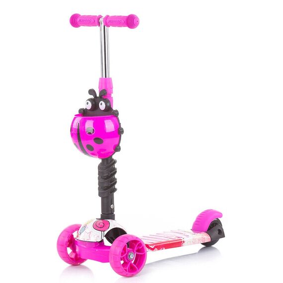 Trotineta Chipolino Kiddy Evo 3 in 1 cu maner lollipop, Culoare: Roz - poza 9 - ExclusivMAG.ro