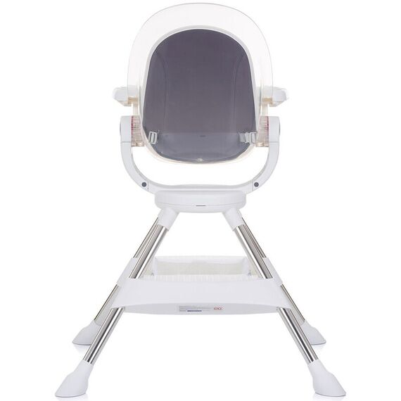 Scaun de masa cu sezut rotativ Chipolino Vision ivory, Culoare: Alb/Gri - poza 5 - ExclusivMAG.ro