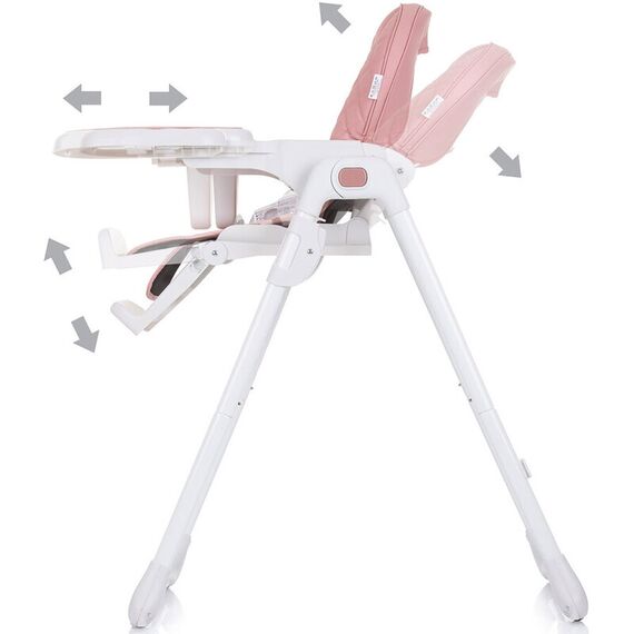 Scaun de masa Chipolino Eat Up rose water, Culoare: Roz - poza 6 - ExclusivMAG.ro