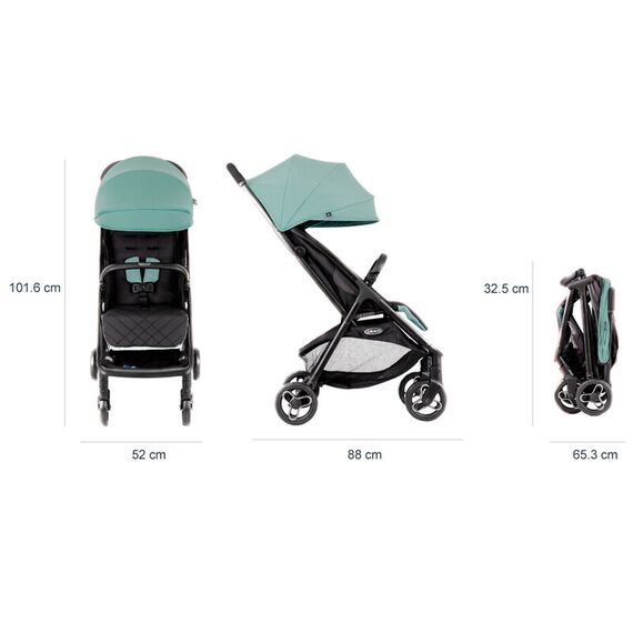 Carucior Graco Myavo Mint, Culoare: Turcoaz - poza 5 - ExclusivMAG.ro