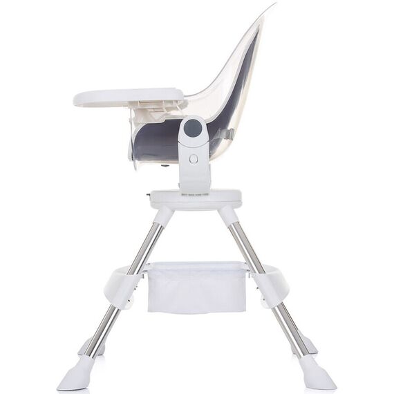 Scaun de masa cu sezut rotativ Chipolino Vision ivory, Culoare: Alb/Gri - poza 7 - ExclusivMAG.ro