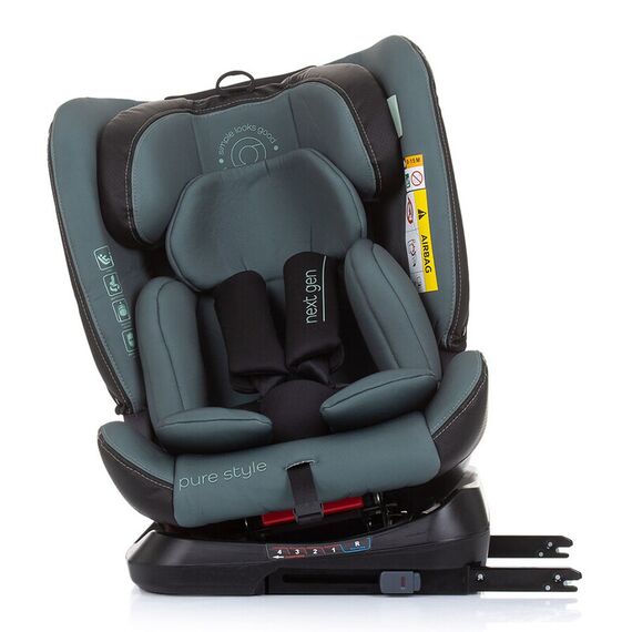 Scaun auto Chipolino Next Gen I-Size 40-150 cm aloe cu sistem Isofix, Culoare: Turcoaz, Grupa: 0-36kg (0 luni - 12 ani) - poza 8 - ExclusivMAG.ro