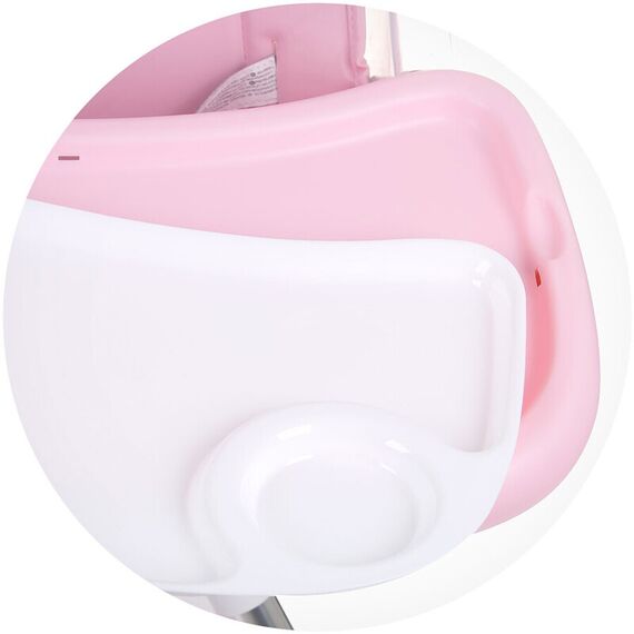 Scaun de masa cu sezut rotativ Chipolino Vision rose water, Culoare: Roz - poza 9 - ExclusivMAG.ro