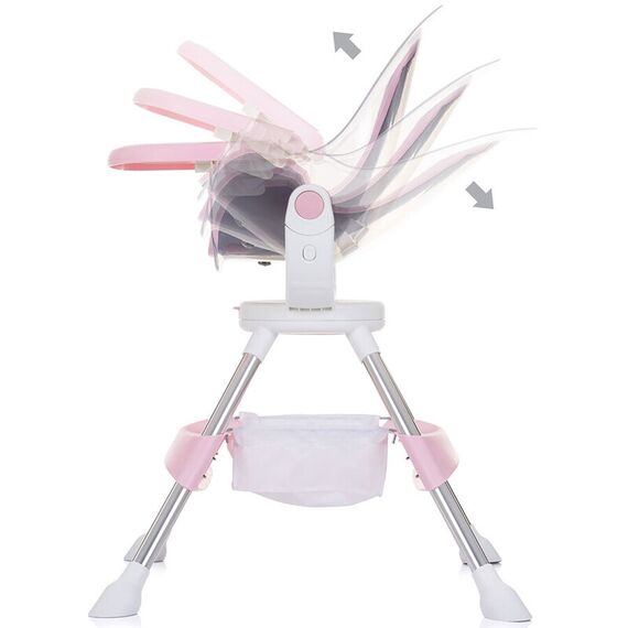 Scaun de masa cu sezut rotativ Chipolino Vision rose water, Culoare: Roz - poza 8 - ExclusivMAG.ro
