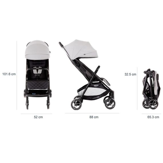 Carucior Graco Myavo Steeple Gray, Culoare: Gri deschis - poza 5 - ExclusivMAG.ro