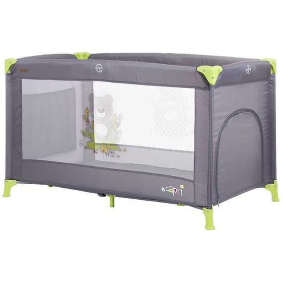 Patut pliabil Chipolino Capri graphite, Culoare: Gri, Dimensiuni: 120x60 - poza 2 - ExclusivMAG.ro