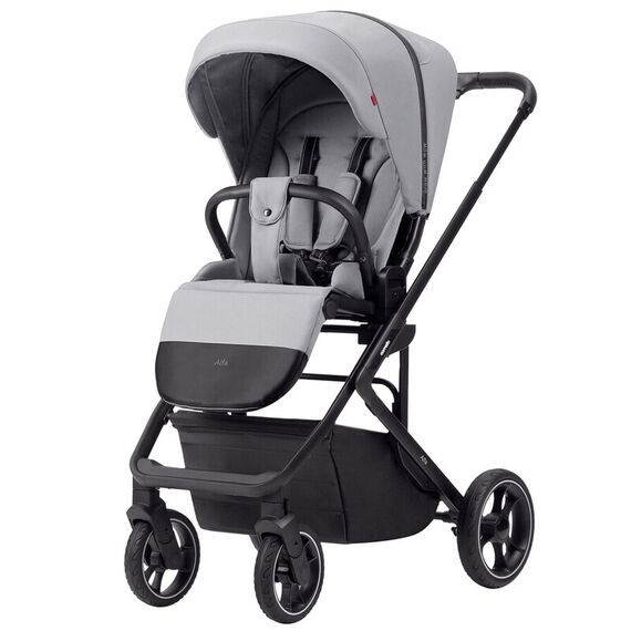 Carucior troller reversibil (max. 22 Kg) Carrello ALFA 2 in 1 Feather Grey, Culoare: Gri deschis, Model: 2 in 1 - poza 3 - ExclusivMAG.ro