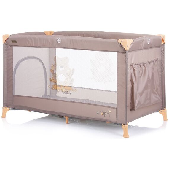 Patut pliabil Chipolino Capri sand, Culoare: Crem, Dimensiuni: 120x60 - poza 3 - ExclusivMAG.ro
