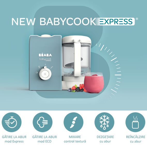 Robot Beaba Babycook Express Velvet Grey, Culoare: Gri - poza 6 - ExclusivMAG.ro