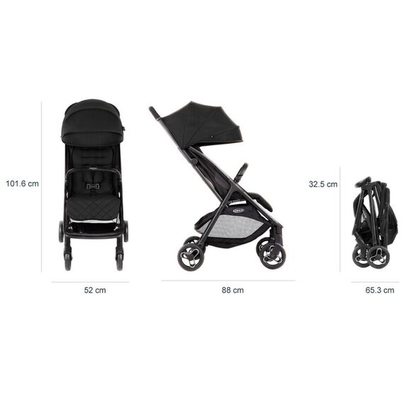 Carucior Graco Myavo Midnight, Culoare: Negru - poza 5 - ExclusivMAG.ro