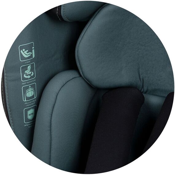 Scaun auto Chipolino Next Gen I-Size 40-150 cm aloe cu sistem Isofix, Culoare: Turcoaz, Grupa: 0-36kg (0 luni - 12 ani) - poza 11 - ExclusivMAG.ro