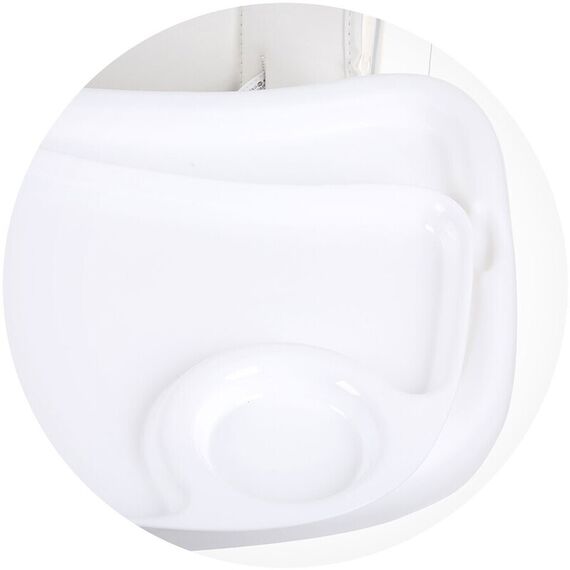 Scaun de masa cu sezut rotativ Chipolino Vision ivory, Culoare: Alb/Gri - poza 9 - ExclusivMAG.ro