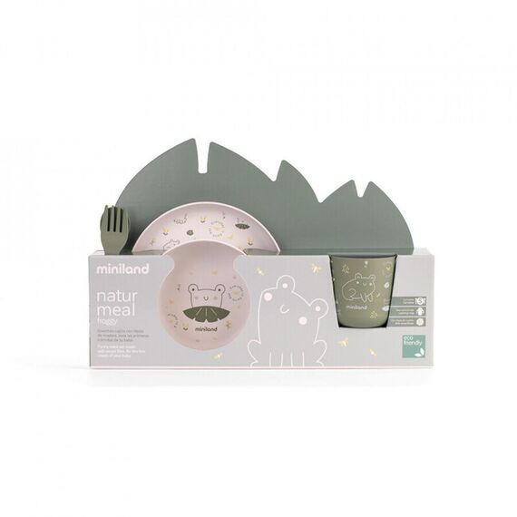 Set hranire copii Frog Miniland, Culoare: Verde - poza 5 - ExclusivMAG.ro
