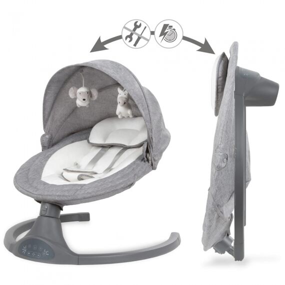 Leagan electric 2 in 1 Kidwell Luxi - Melange, Culoare: Gri - poza 8 - ExclusivMAG.ro