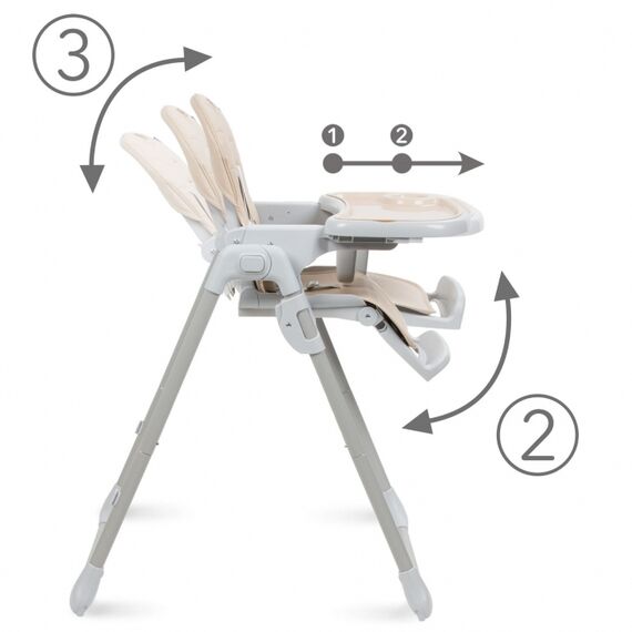 Scaun de masa multifunctional Kidwell BENO Beige, Culoare: Crem - poza 4 - ExclusivMAG.ro