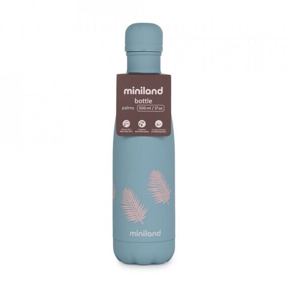 Sticla Termos Terra Palms 500 ml Miniland, Culoare: Albastru, Cantitate: 500ml - poza 3 - ExclusivMAG.ro