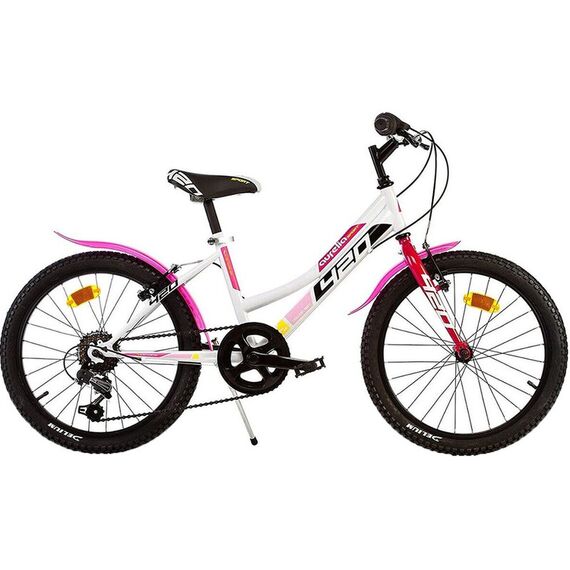 Bicicleta copii Dino Bikes 20' MTB fete Sport alb cu 6 viteze, Culoare: Alb, Dimensiuni: 20 inch  - ExclusivMAG.ro