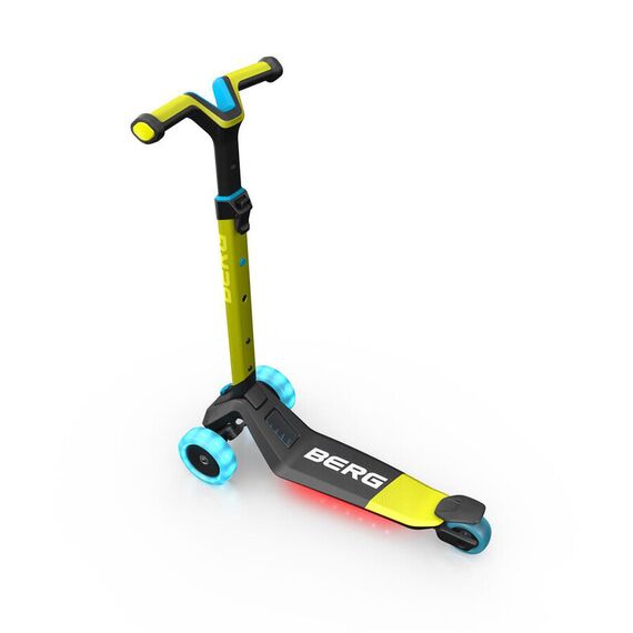 Trotineta BERG Nexo Lime Pliabila cu Lumini LED, Culoare: Verde - poza 2 - ExclusivMAG.ro