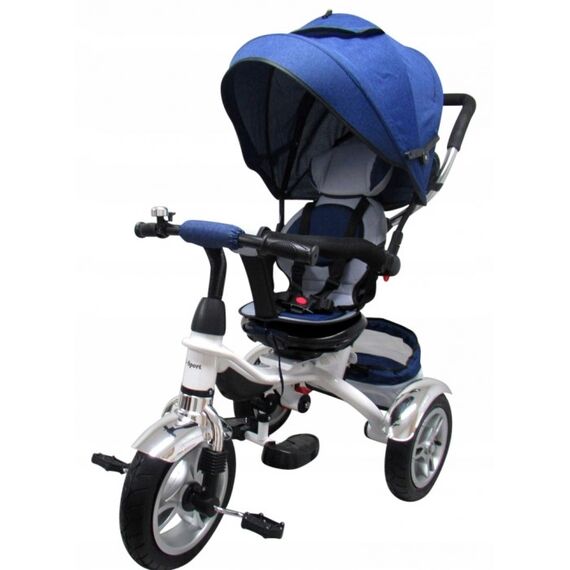 Tricicleta cu pedale 3 in 1 R-Sport T3 Albastru, Culoare: Albastru - poza 2 - ExclusivMAG.ro