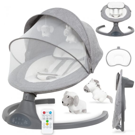 Leagan electric 2 in 1 Kidwell Luxi - Melange, Culoare: Gri - poza 10 - ExclusivMAG.ro