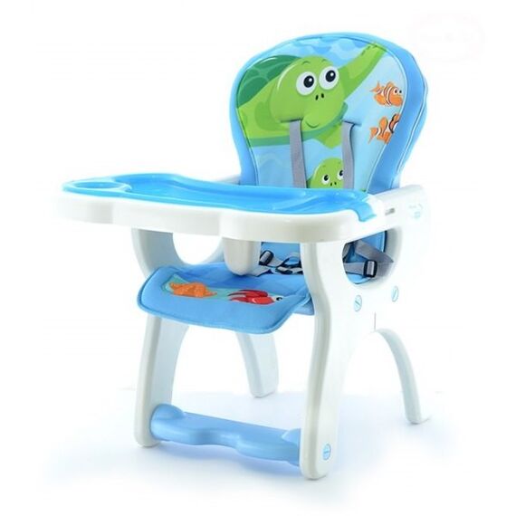 Scaun de masa multifunctional EURObaby HB-GY02 Albastru, Culoare: Albastru - poza 2 - ExclusivMAG.ro