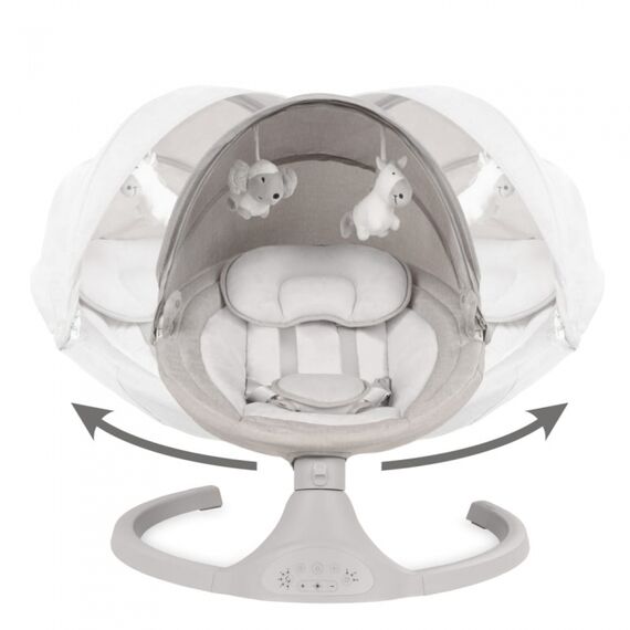 Leagan electric 2 in 1 Kidwell Luxi - Light Melange, Culoare: Gri deschis - poza 4 - ExclusivMAG.ro