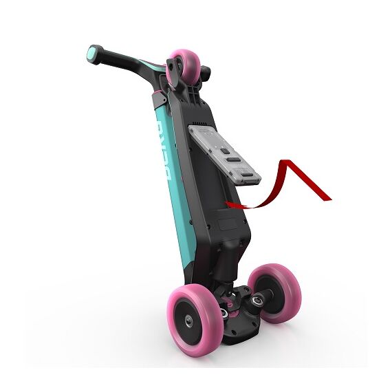 Trotineta BERG Nexo Mint Pliabila cu Lumini LED, Culoare: Turcoaz - poza 3 - ExclusivMAG.ro