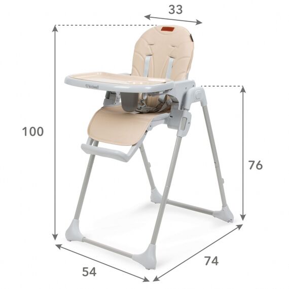 Scaun de masa multifunctional Kidwell BENO Beige, Culoare: Crem - poza 9 - ExclusivMAG.ro