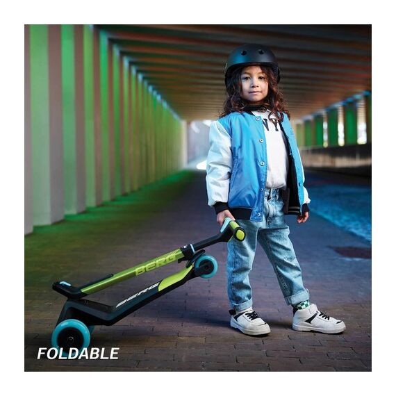 Trotineta BERG Nexo Lime Pliabila cu Lumini si Magnet, Culoare: Verde - poza 8 - ExclusivMAG.ro