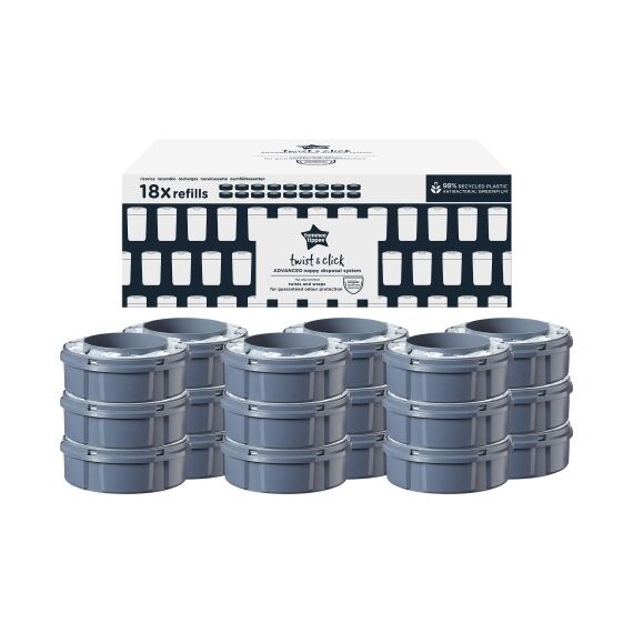 Set 18 rezerve pentru cos scutece Tommee Tippee Sangenic Twist and Click  - ExclusivMAG.ro