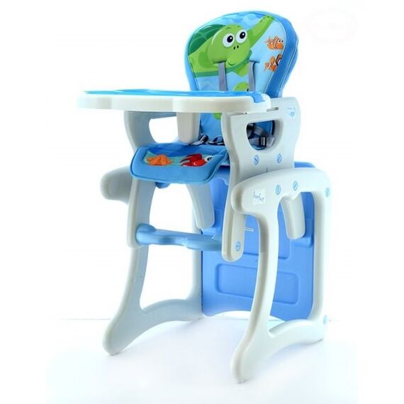 Scaun de masa multifunctional EURObaby HB-GY02 Albastru, Culoare: Albastru  - ExclusivMAG.ro