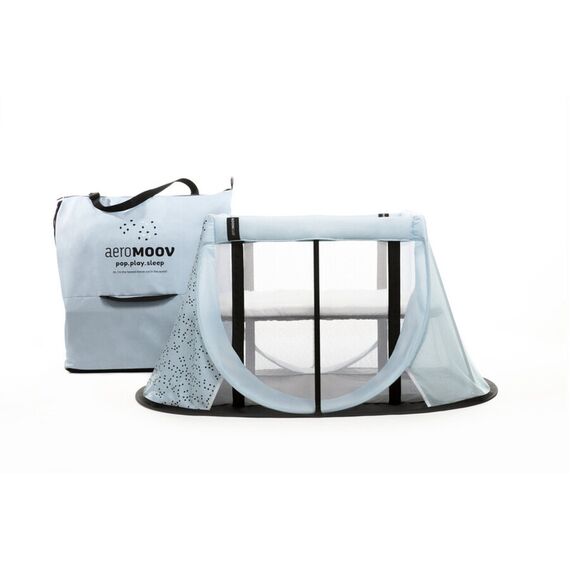 Patut Pliant Pop Up Blue Mountain Aeromoov, Culoare: Blue, Dimensiuni: 120x60 - poza 2 - ExclusivMAG.ro
