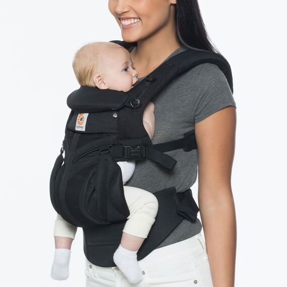 Marsupiu Omni 360 Cool Air Mesh Onyx Black pana la 20 kg Ergobaby - poza 4 - ExclusivMAG.ro
