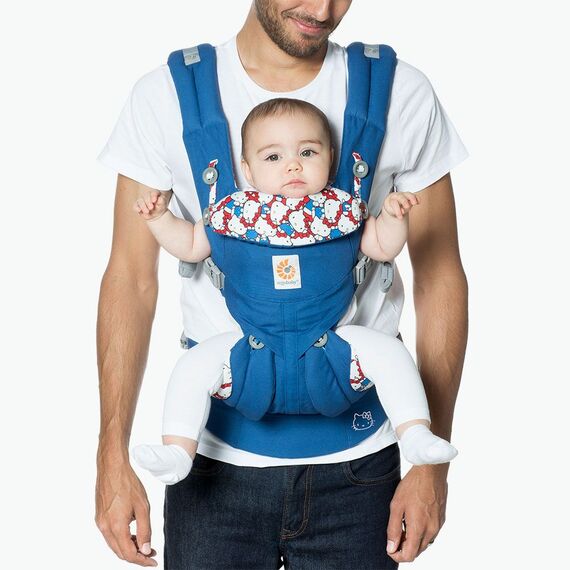 Marsupiu Omni 360 Hello Kitty Classic Ergobaby, Culoare: Albastru - poza 2 - ExclusivMAG.ro
