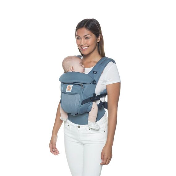 Marsupiu Adapt Cool Air Mesh Oxford Blue Ergobaby, Culoare: Blue - poza 4 - ExclusivMAG.ro