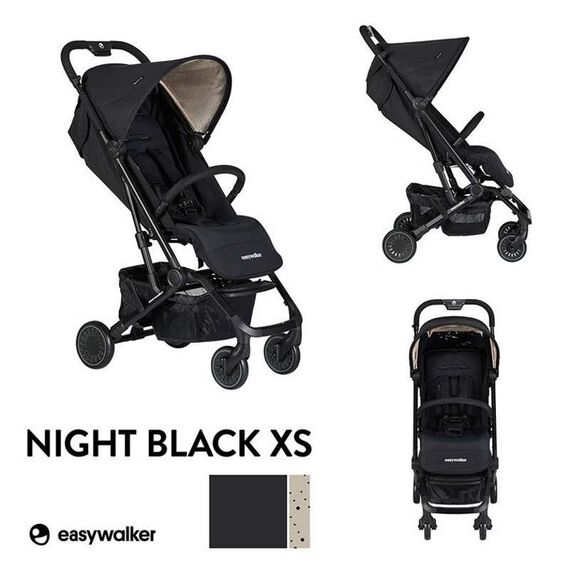 Carucior Easywalker Buggy XS Night Black, Culoare: Gri/Negru - poza 2 - ExclusivMAG.ro