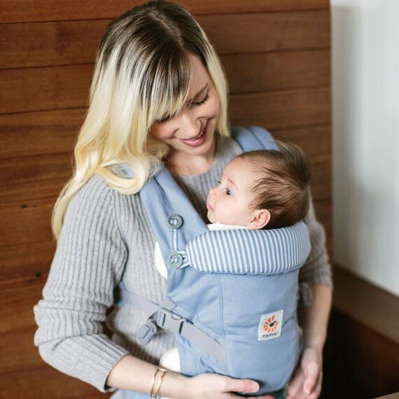 Marsupiu Adapt Original Azure Blue 0 luni+ Ergobaby, Culoare: Albastru - poza 3 - ExclusivMAG.ro