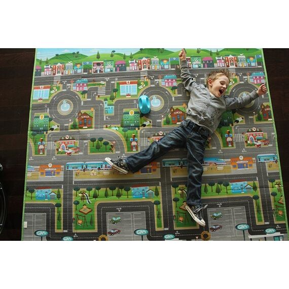 Covoras de Joaca cu Doua Fete pentru Copii Prince Lionheart City / Farm - poza 4 - ExclusivMAG.ro
