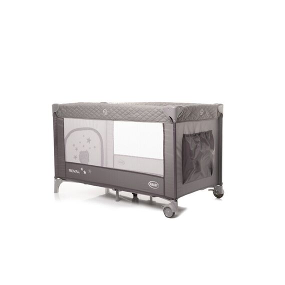 Patut pliabil 4Baby ROYAL Gri, Culoare: Gri, Dimensiuni: 120x60 - poza 7 - ExclusivMAG.ro