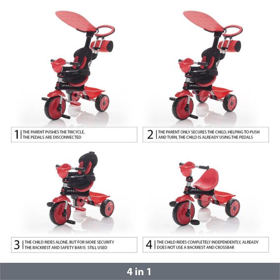 Tricicleta reglabila Zopa ZooGo Bee - poza 6 - ExclusivMAG.ro