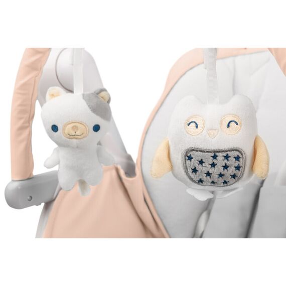 Scaun de masa cu leagan electric Caretero INDIGO 2 in 1 Pink, Culoare: Roz - poza 5 - ExclusivMAG.ro