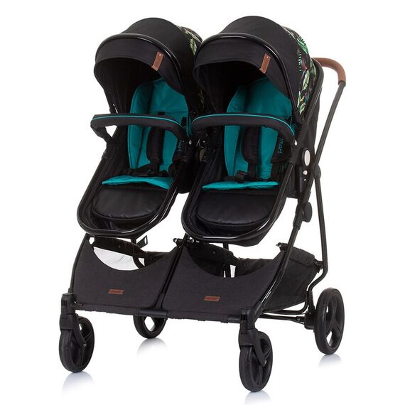Carucior gemeni Chipolino Duo Smart 3 in 1 exotic, Culoare: Multicolor - poza 8 - ExclusivMAG.ro
