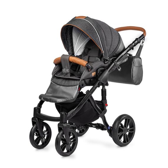 Carucior Camini FRONTERA 2 in 1 Silver, Culoare: Gri/Negru - poza 2 - ExclusivMAG.ro