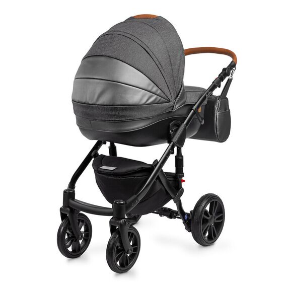 Carucior Camini FRONTERA 2 in 1 Silver, Culoare: Gri/Negru - poza 6 - ExclusivMAG.ro