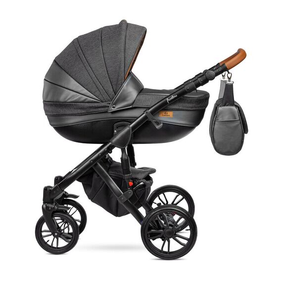 Carucior Camini FRONTERA 2 in 1 Silver, Culoare: Gri/Negru - poza 3 - ExclusivMAG.ro