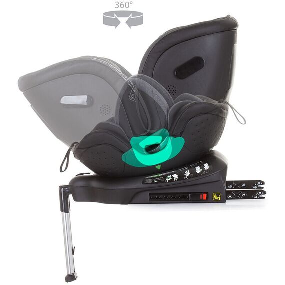 Scaun auto Chipolino Max Safe I-Size 40-150 cm graphite cu sistem Isofix, Culoare: Gri, Grupa: 0-36kg (0 luni - 12 ani) - poza 7 - ExclusivMAG.ro