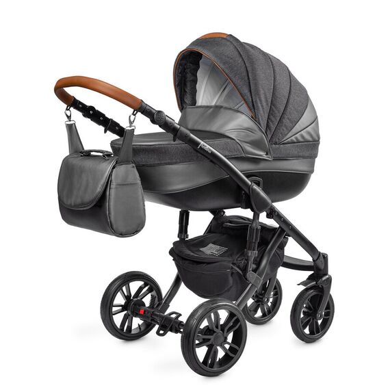 Carucior Camini FRONTERA 2 in 1 Silver, Culoare: Gri/Negru  - ExclusivMAG.ro