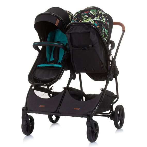 Carucior gemeni Chipolino Duo Smart 2 in 1 exotic, Culoare: Multicolor - poza 5 - ExclusivMAG.ro