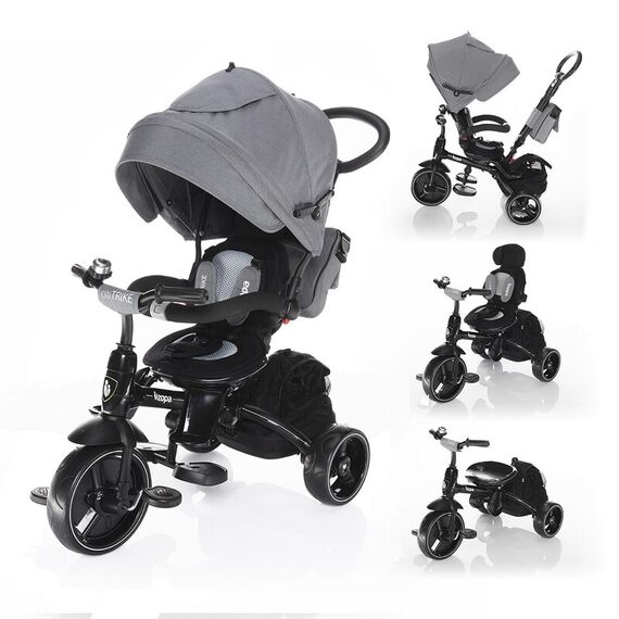 Tricicleta Zopa 6 moduri de utilizare Citi Trike Foggy Grey  - ExclusivMAG.ro